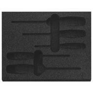 Cellplastinlägg, tomt, för verktygssatser ESD 973205