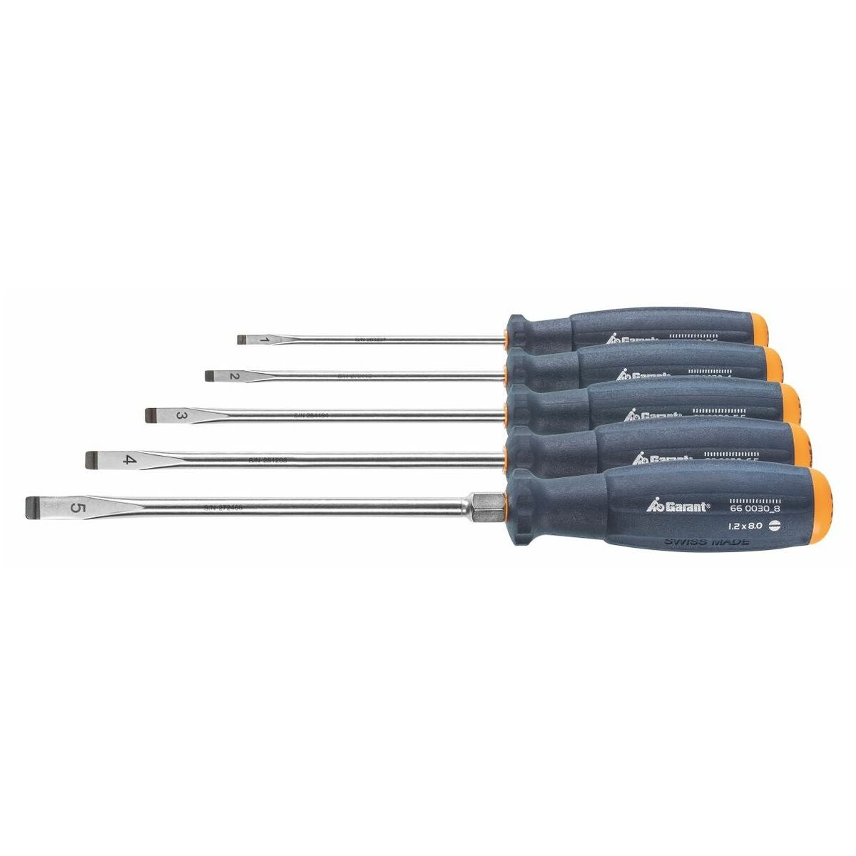 Skruvdragarsats för spår, med 2K-Haptoprene®-handtag