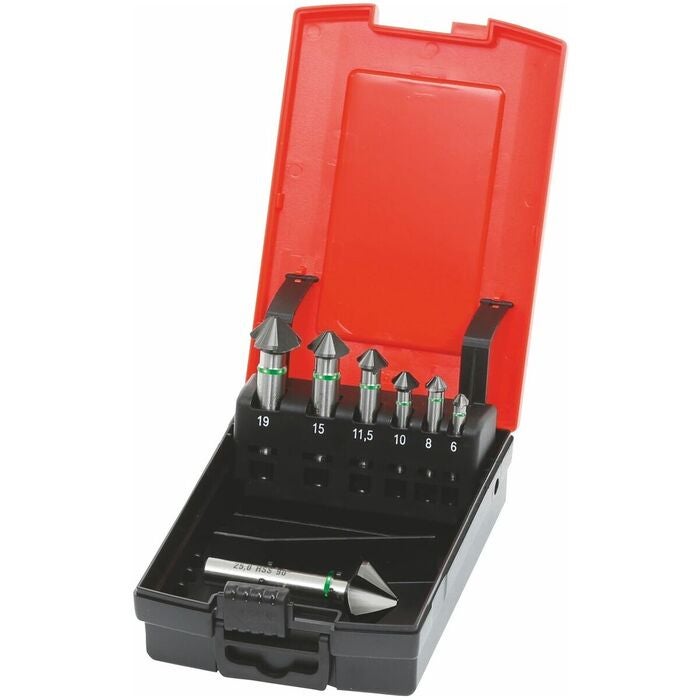 HOLEX Pro Steel sats försänkare nr 150182 med kassett 90° 7