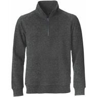 Zip-Sweatshirt Classic antracitmelerad