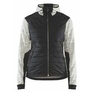 Damhybridjacka gråmelerad / svart