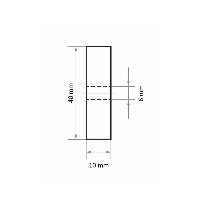 Filtpolerstift Skaft-⌀ 6 mm 173