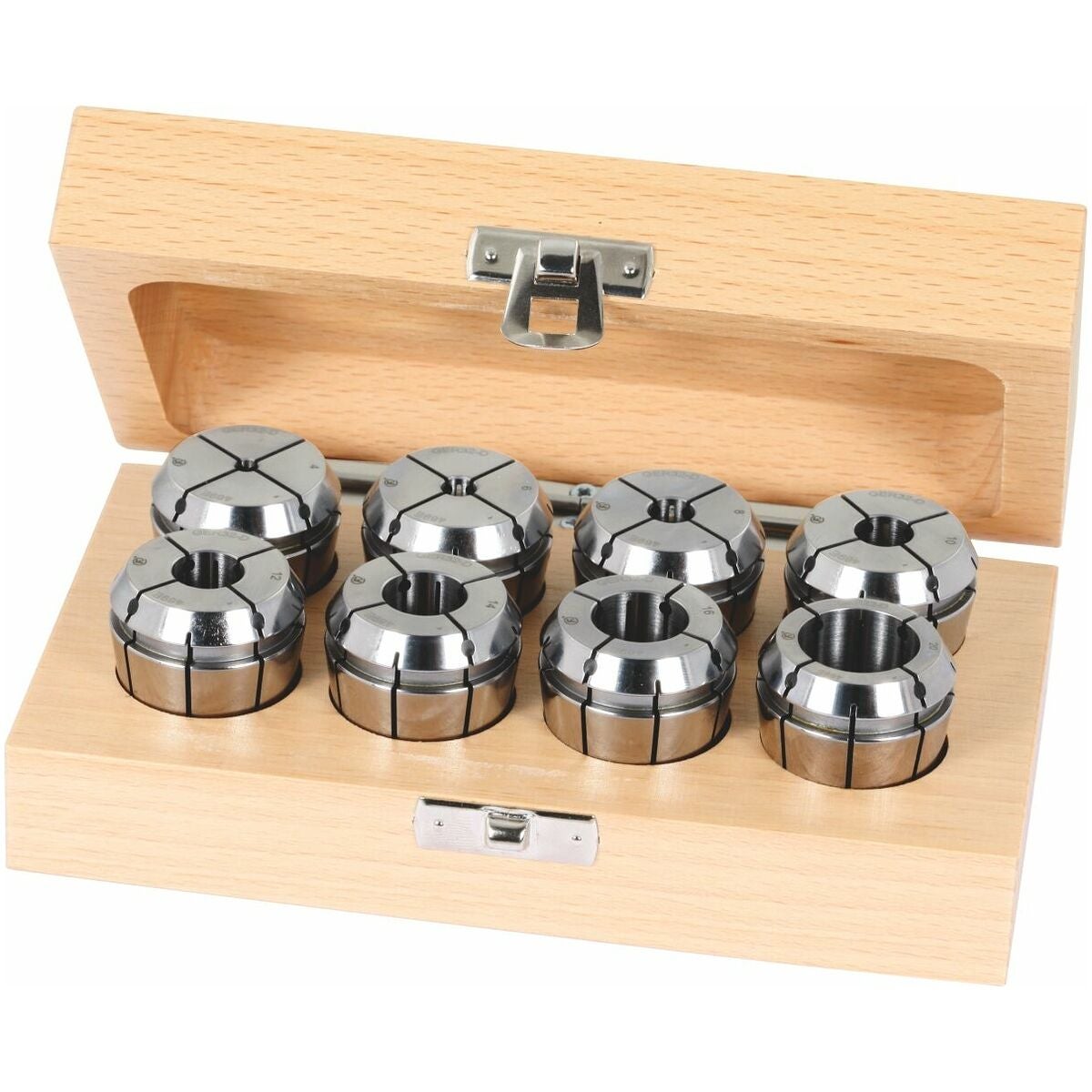 ER-spänntångsats 7 delar, 3, 4, 5, 6, 8, 10, 12 mm med tätning ER 20