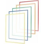 Genomskinlig mapp magnetisk A3 sats med 10 st MIXED