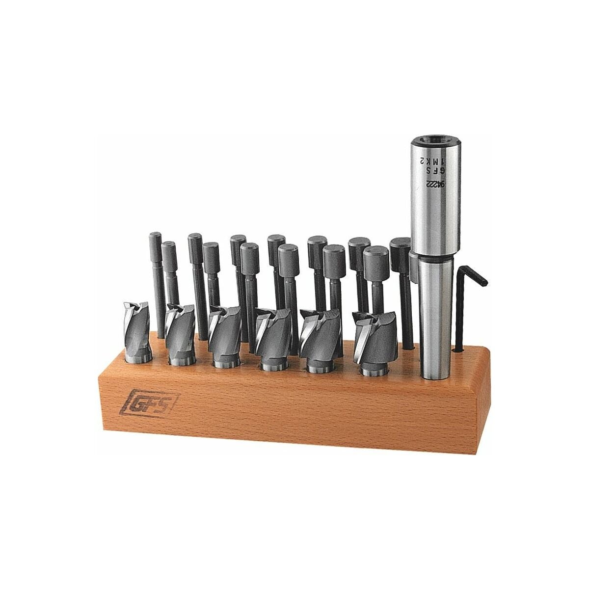 Sats med planförsänkare i kombiutförande i träställ 0/10