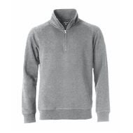 Zip-Sweatshirt Classic gråmelerad