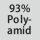 Tygsammansättning: 93 % Polyamid