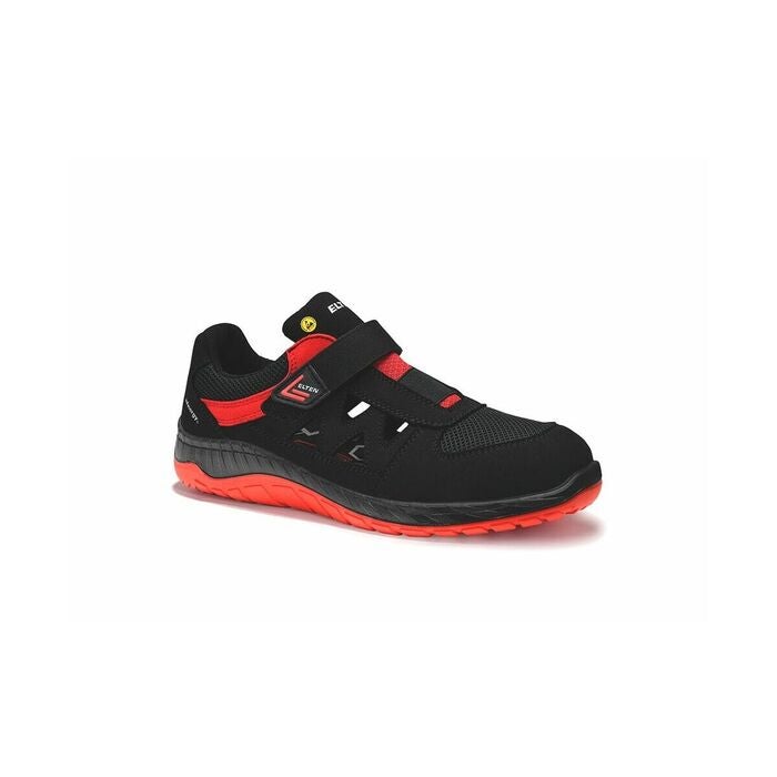 Sandal svart / röd LONNY red Easy ESD, S1PS 45